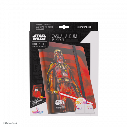 Gamegenic: Star Wars Unlimited Card Game - 18-Pocket Album - Darth Vader Unstoppable